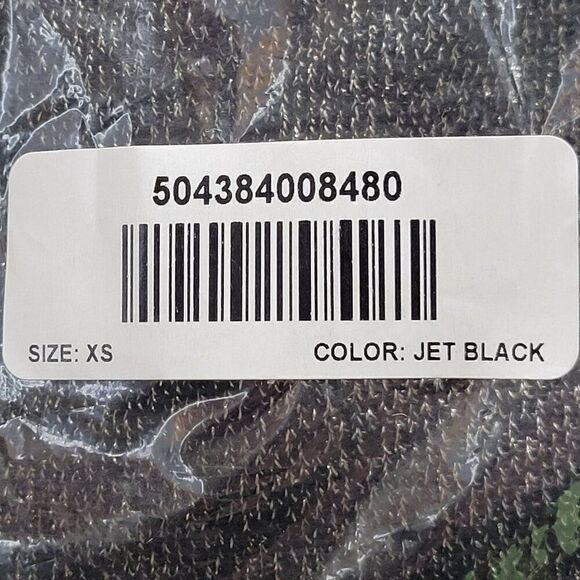 Iman Black Metallic Long Sleeve Tie Front Cardigan Sz XS - Picture 8 of 11